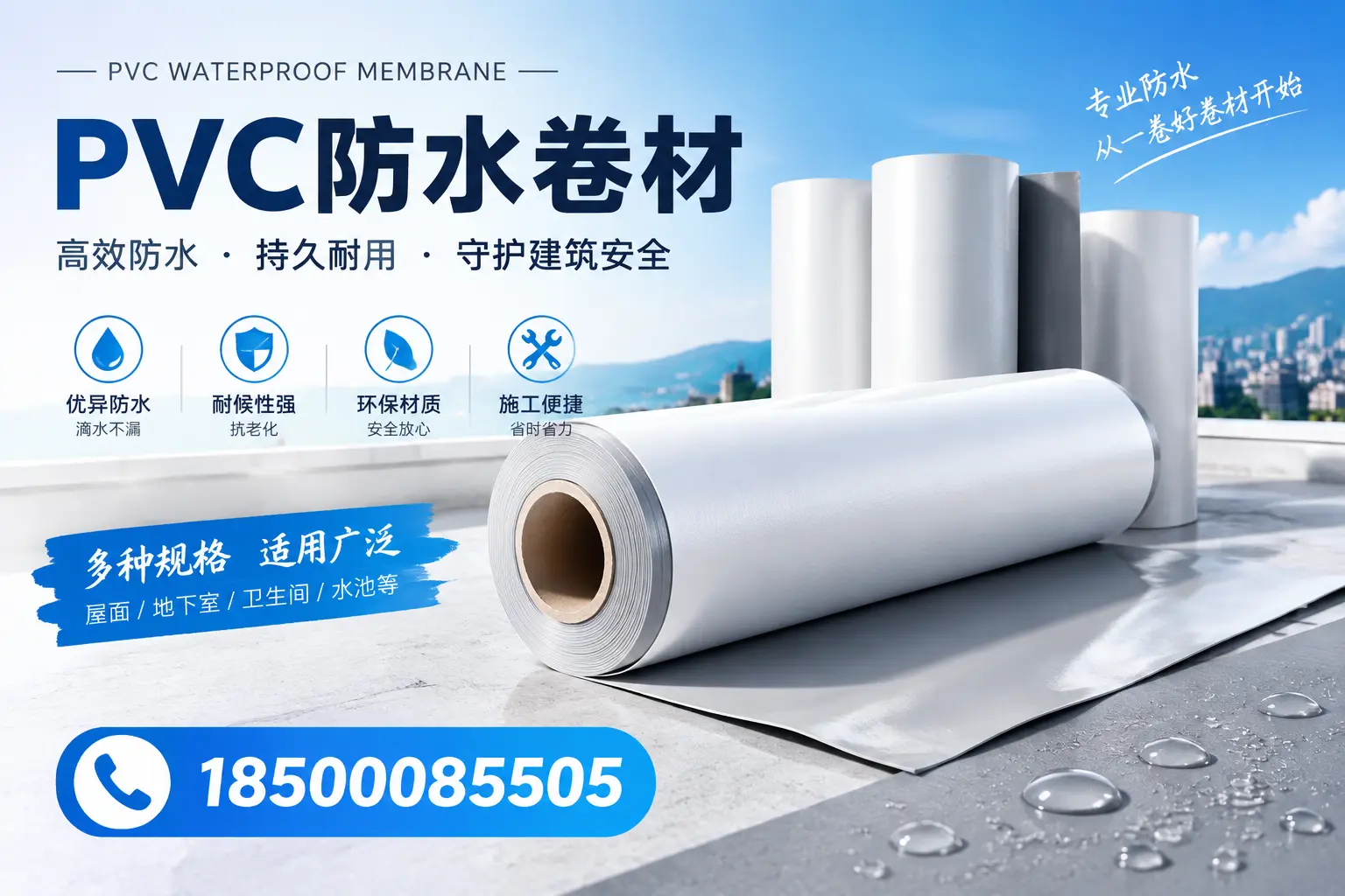 如何选择适合的PVC防水卷材?专家为您解答西宁的需求